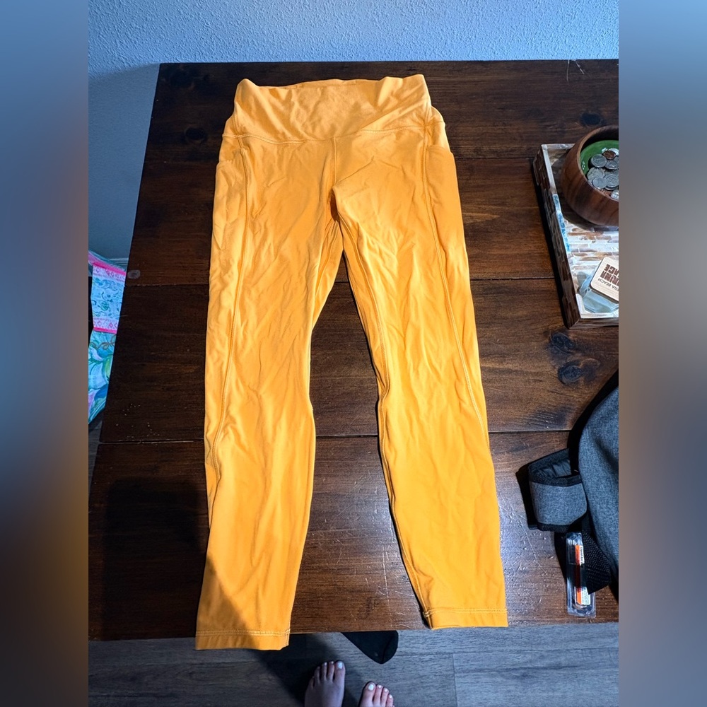 Lululemon Vibrant Orange Workout Top